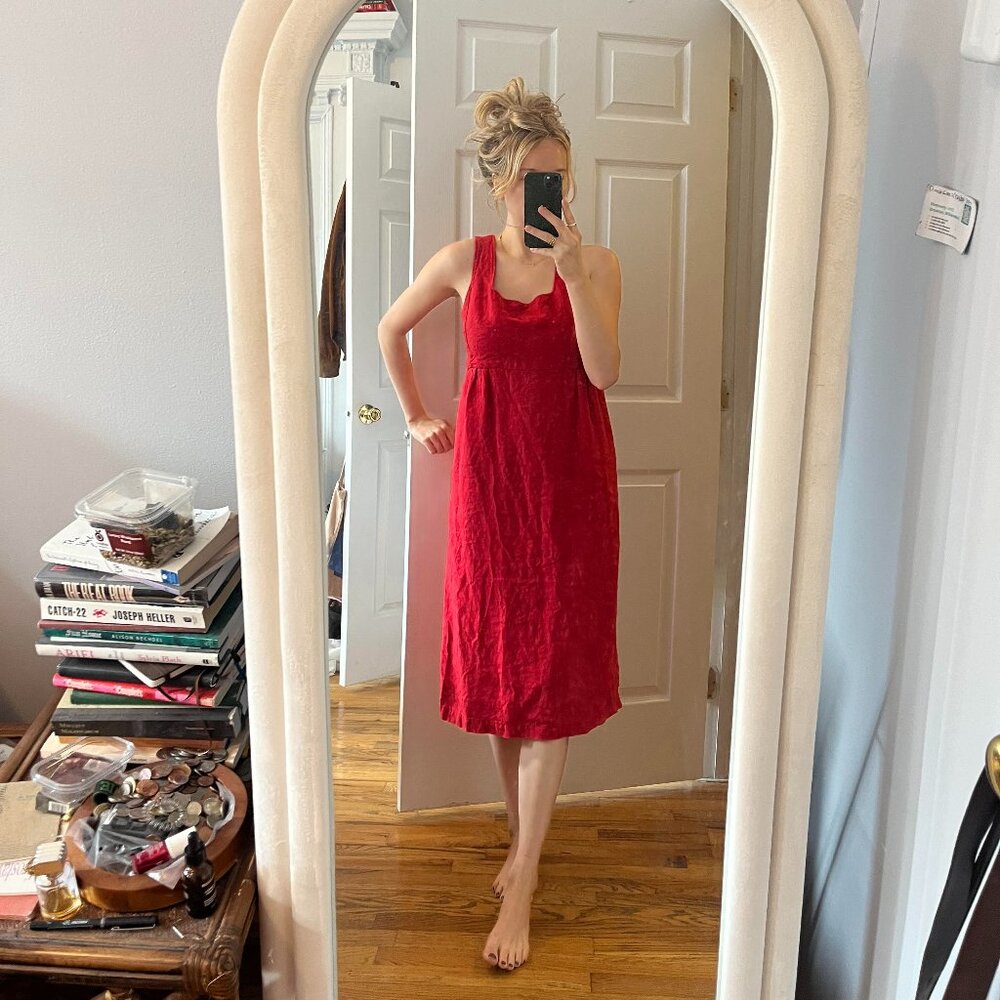 Red Midi Rachel Comey Dress Size 4